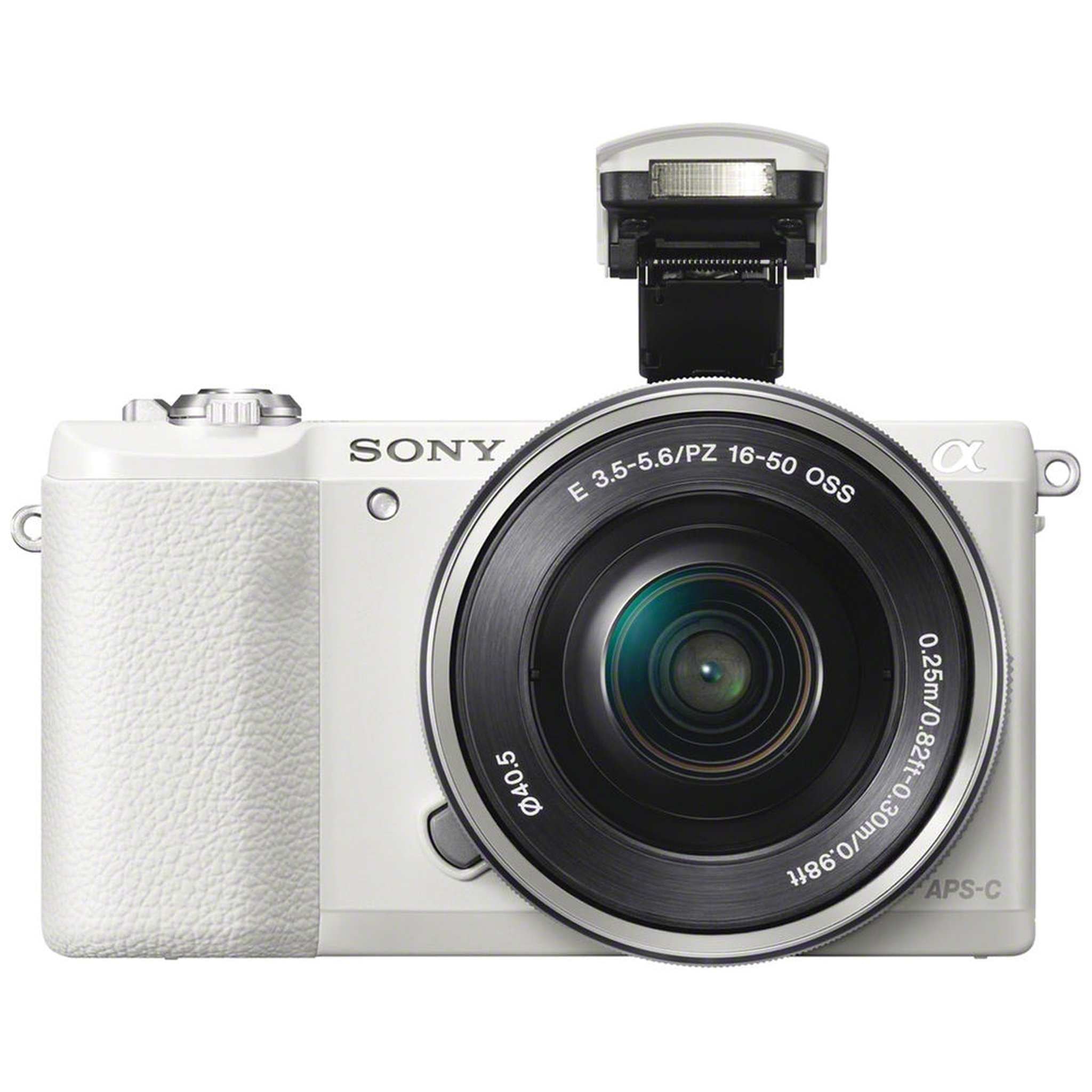 Sony Alpha a5100 Mirrorless Digital Camera White with 16-50mm Lens + 64GB Card + More