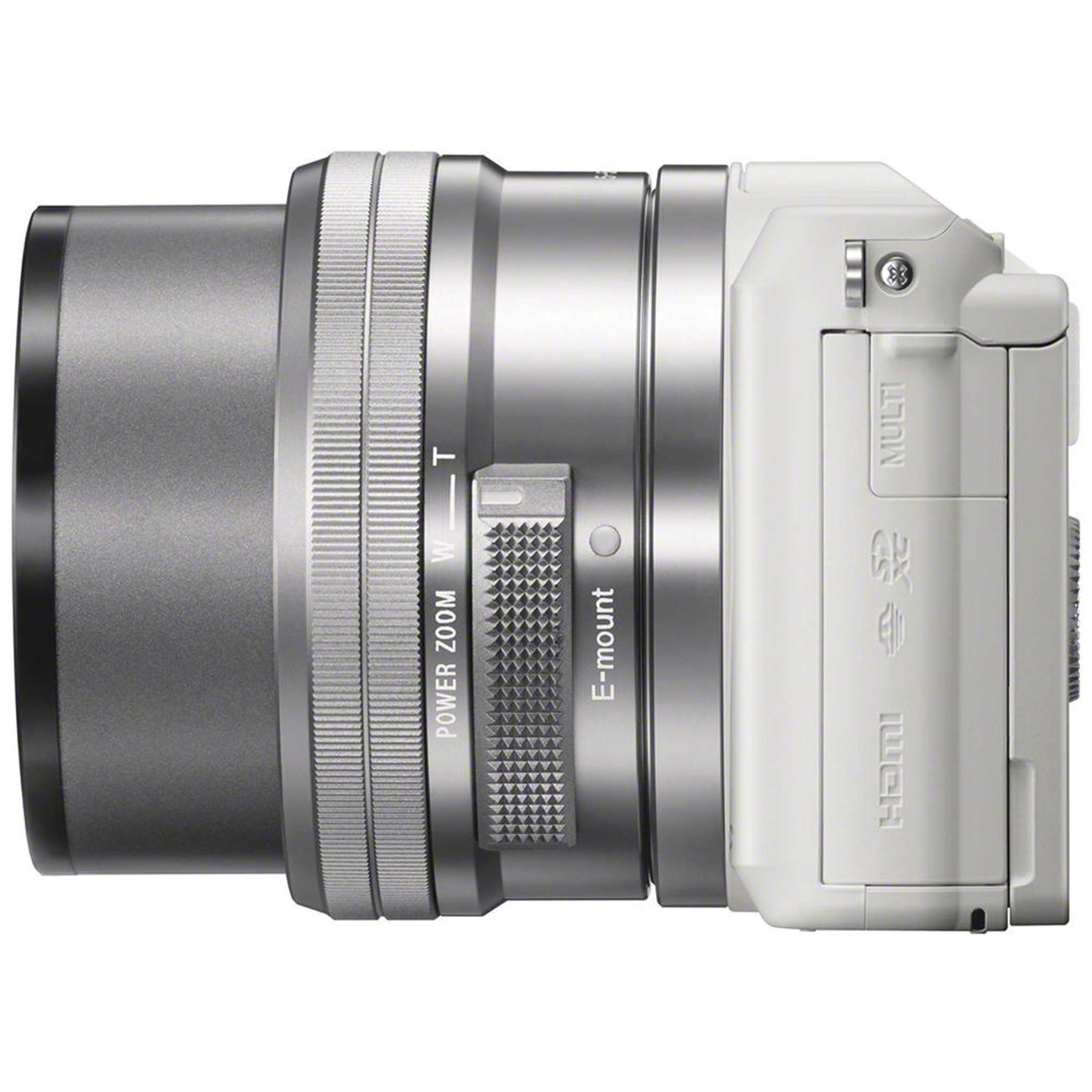 Sony Alpha a5100 Mirrorless Digital Camera White with 16-50mm Lens + 64GB Card + More