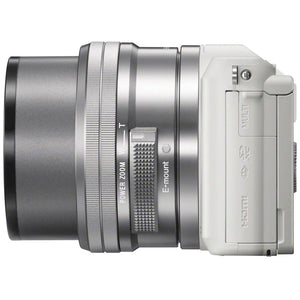Sony Alpha a5100 Mirrorless Digital Camera White with 16-50mm Lens + 64GB Card + More