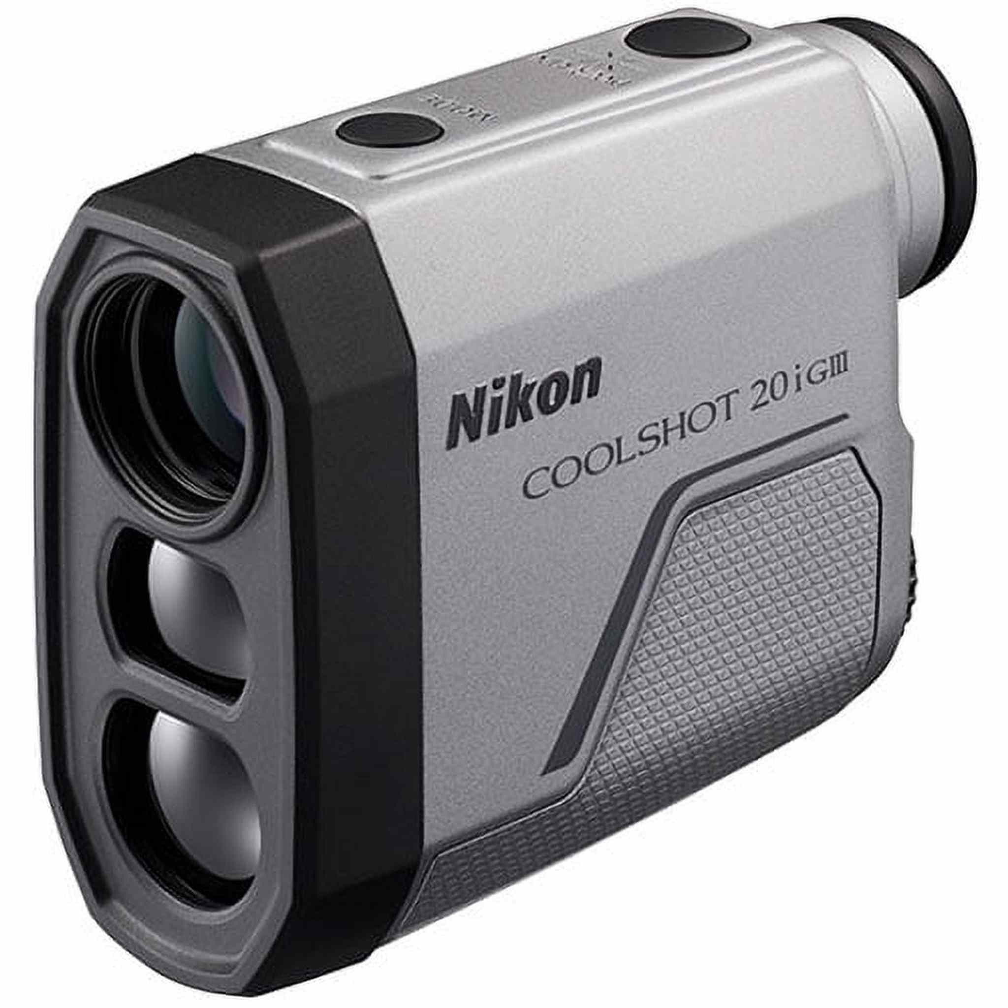 Nikon COOLSHOT 20i GIII Golf Rangefinder | Rainproof Laser rangefinder with Slope, Locked On Quake and 5 Year Warranty | Official Nikon USA Model Nikon