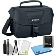 Canon 100ES Padded Compact Digital SLR EOS Camera Gadget Case + Cleaning Kit Bundle