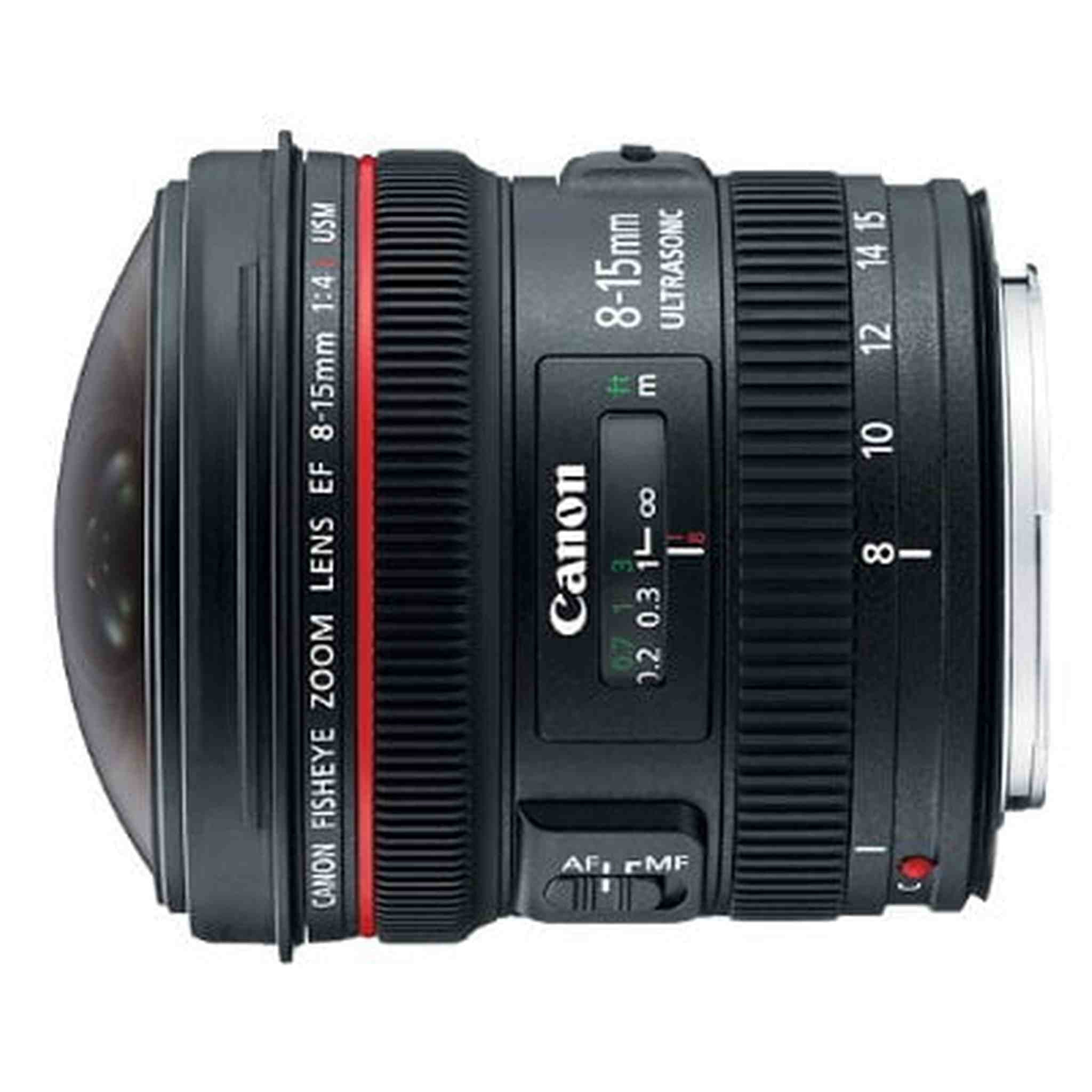 Canon EF 8-15mm f/4L Fisheye USM Ultra-Wide Zoom Lens for Canon EOS SLR Cameras