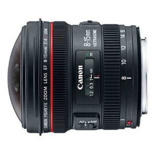 Canon EF 8-15mm f/4L Fisheye USM Ultra-Wide Zoom Lens for Canon EOS SLR Cameras