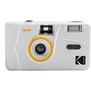 Kodak M38 35mm Film Camera - Focus Free, Powerful Built-in Flash, Easy to Use Clouds White