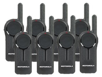 8 Pack of Motorola DLR1060 Walkie Talkie Radios