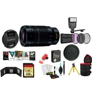 Panasonic Leica DG Vario-Elmarit 50-200mm f/2.8-4 ASPH. POWER O.I.S. Lens with 128GB Memory Card and More International Model