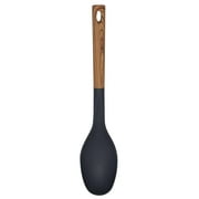 Bene Casa - Black Spoon with Wood Like Handle, Heat Resistant