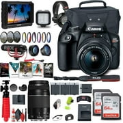 Canon EOS Rebel T100 / 4000D DSLR Camera with 18-55mm Lens + EF 75-300mm Video Bundle