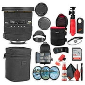 Sigma 10-20mm f/3.5 EX DC HSM Lens for Nikon F 202306 Bundle Sigma