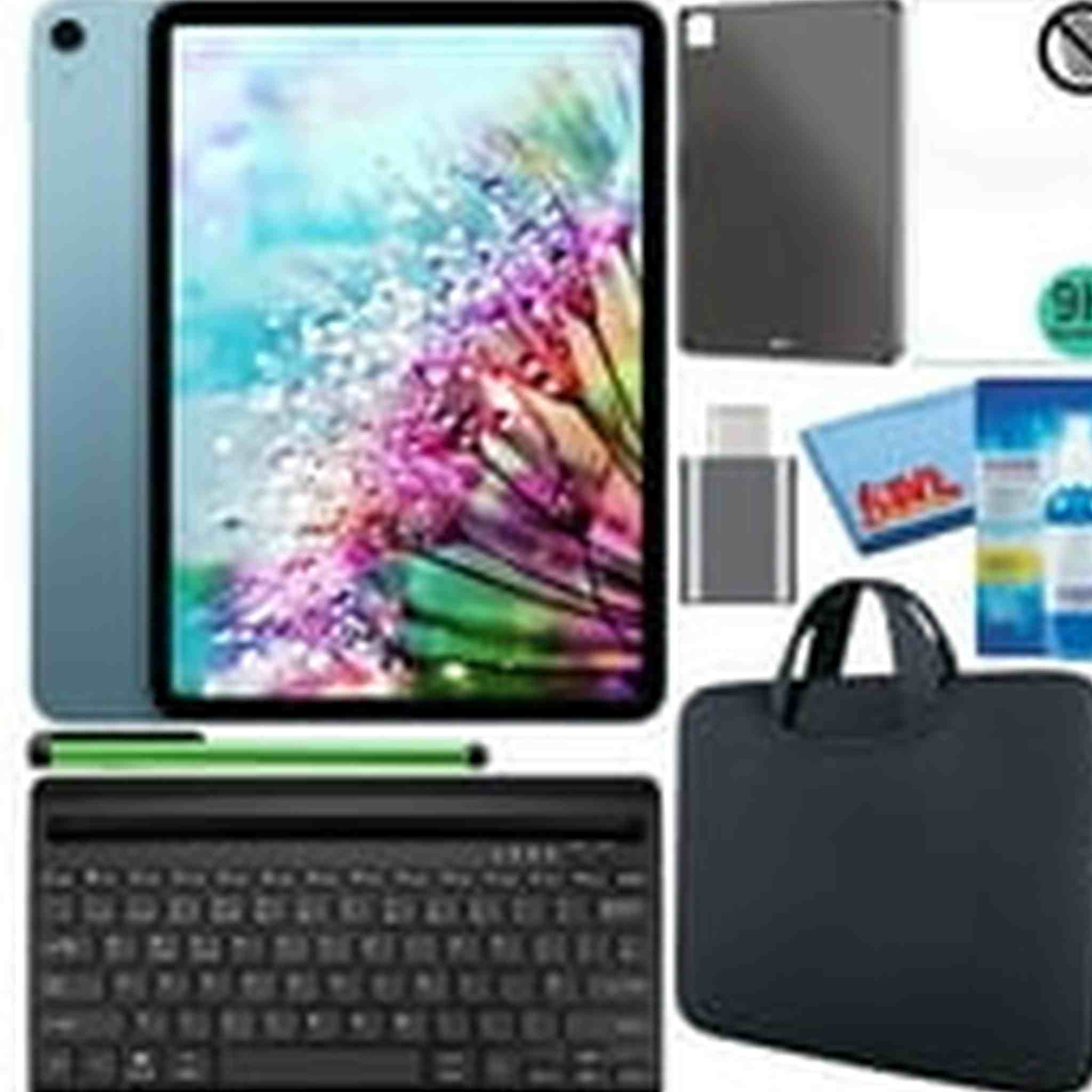 Apple 10.9" iPad Air 2022, 64GB/256GB, Wi-Fi Bundle with Black Sleeve - Like New