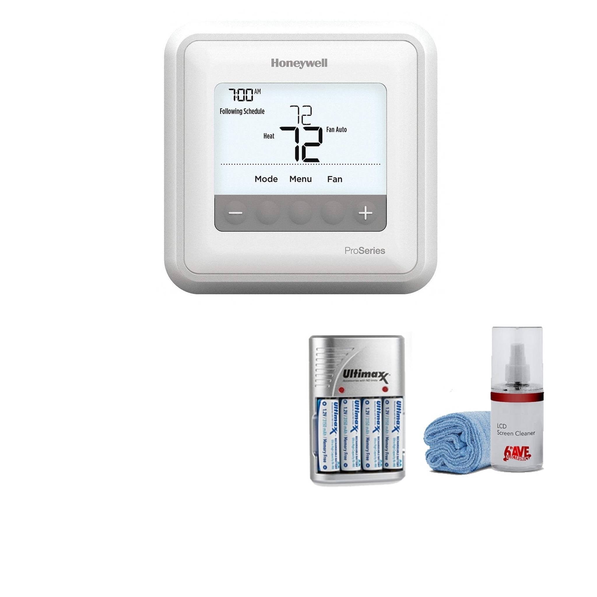 Honeywell TH4110U2005/U T4 Pro Programmable Thermostat - Kit with Batteries Honeywell