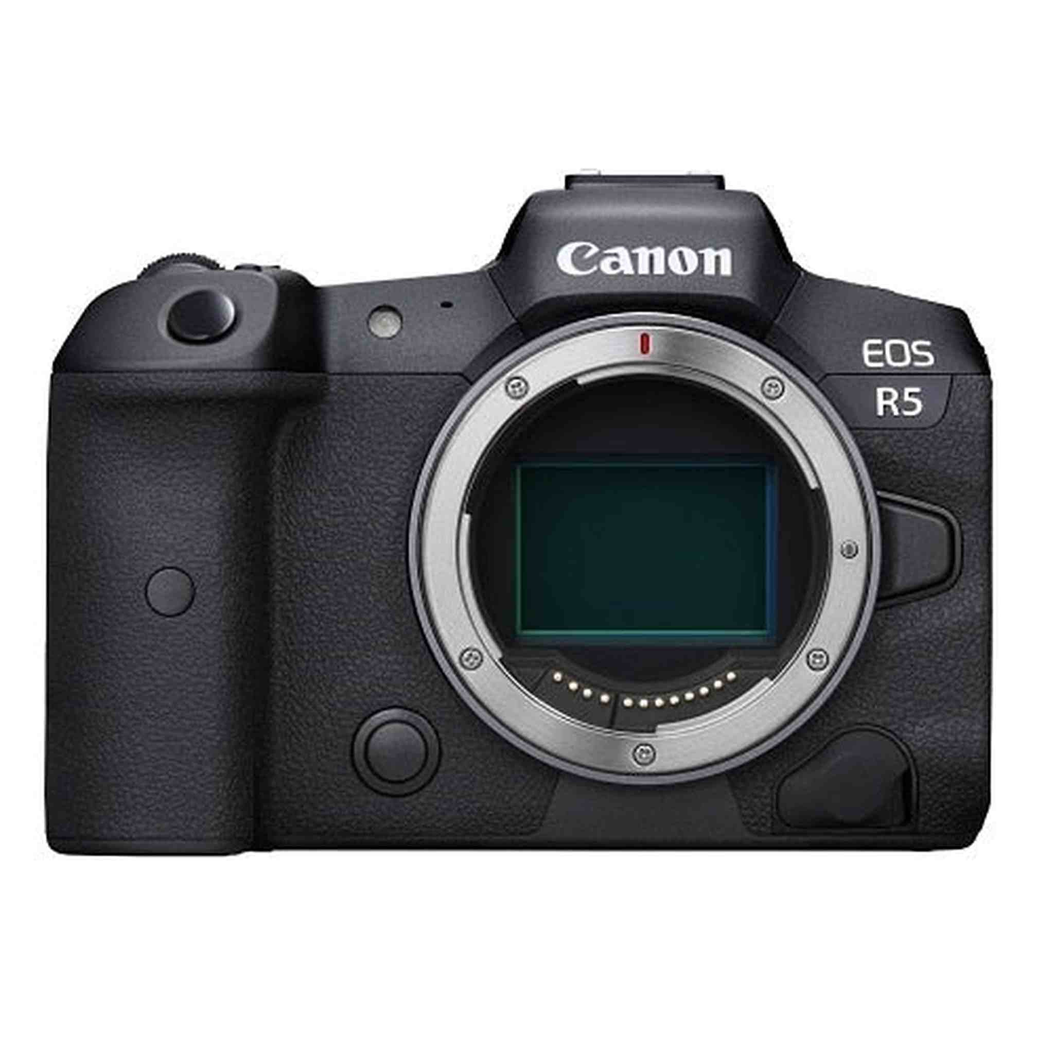 Canon EOS R5 Full-Frame Mirrorless Camera with 8K Video, 45 Megapixel Full-Frame CMOS Sensor, DIGIC X Image Processor, Dual Memory Card Slots, and Up to 12 fps Mechnical Shutter, Body Only Canon