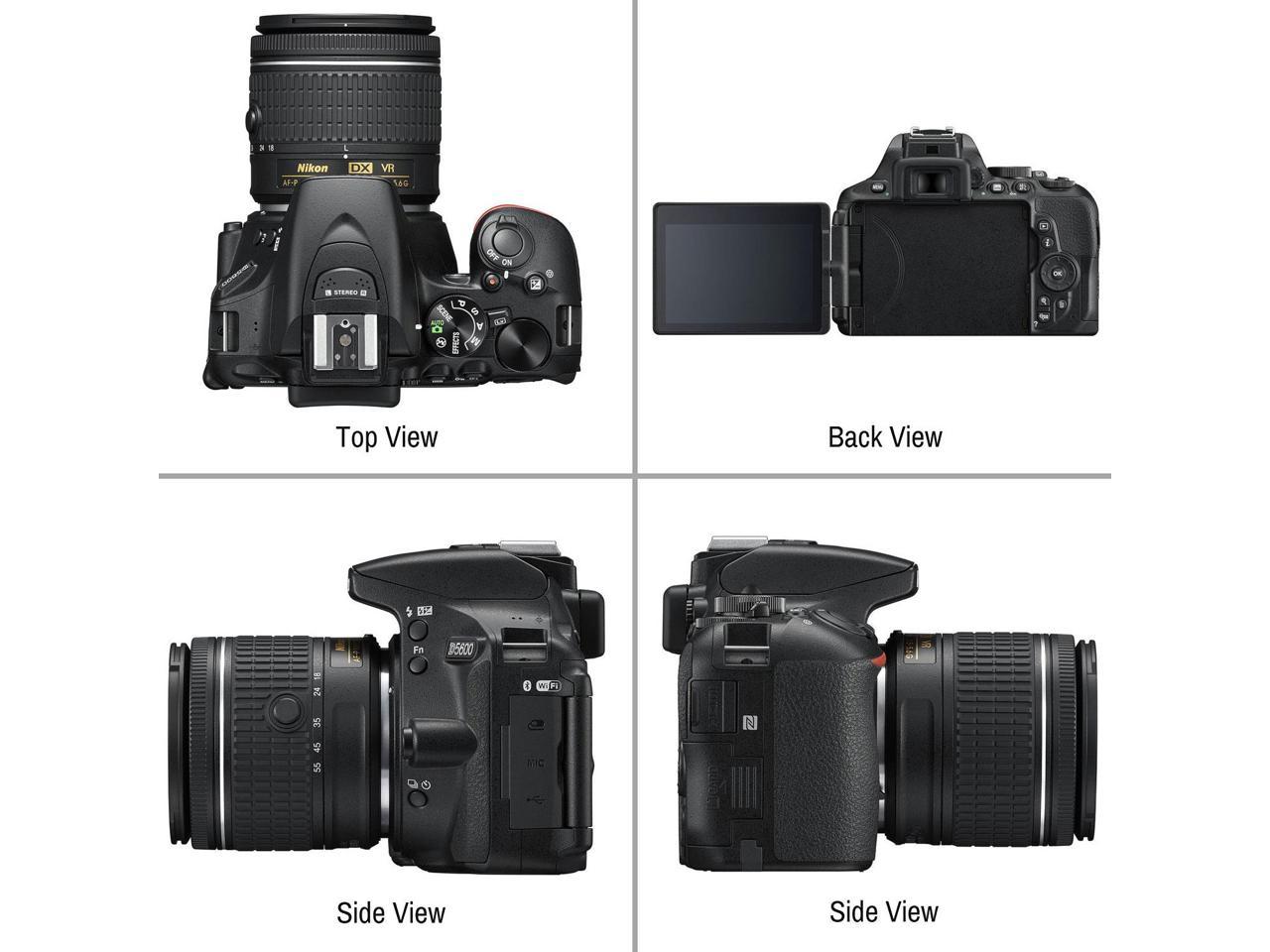 Nikon D5600 DSLR Camera w/18-55mm & 70-300mm Lenses Bundle 87