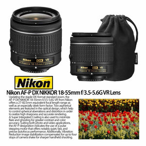 Nikon D5600 DSLR Camera w/18-55mm & 70-300mm Lenses Bundle 87 Nikon