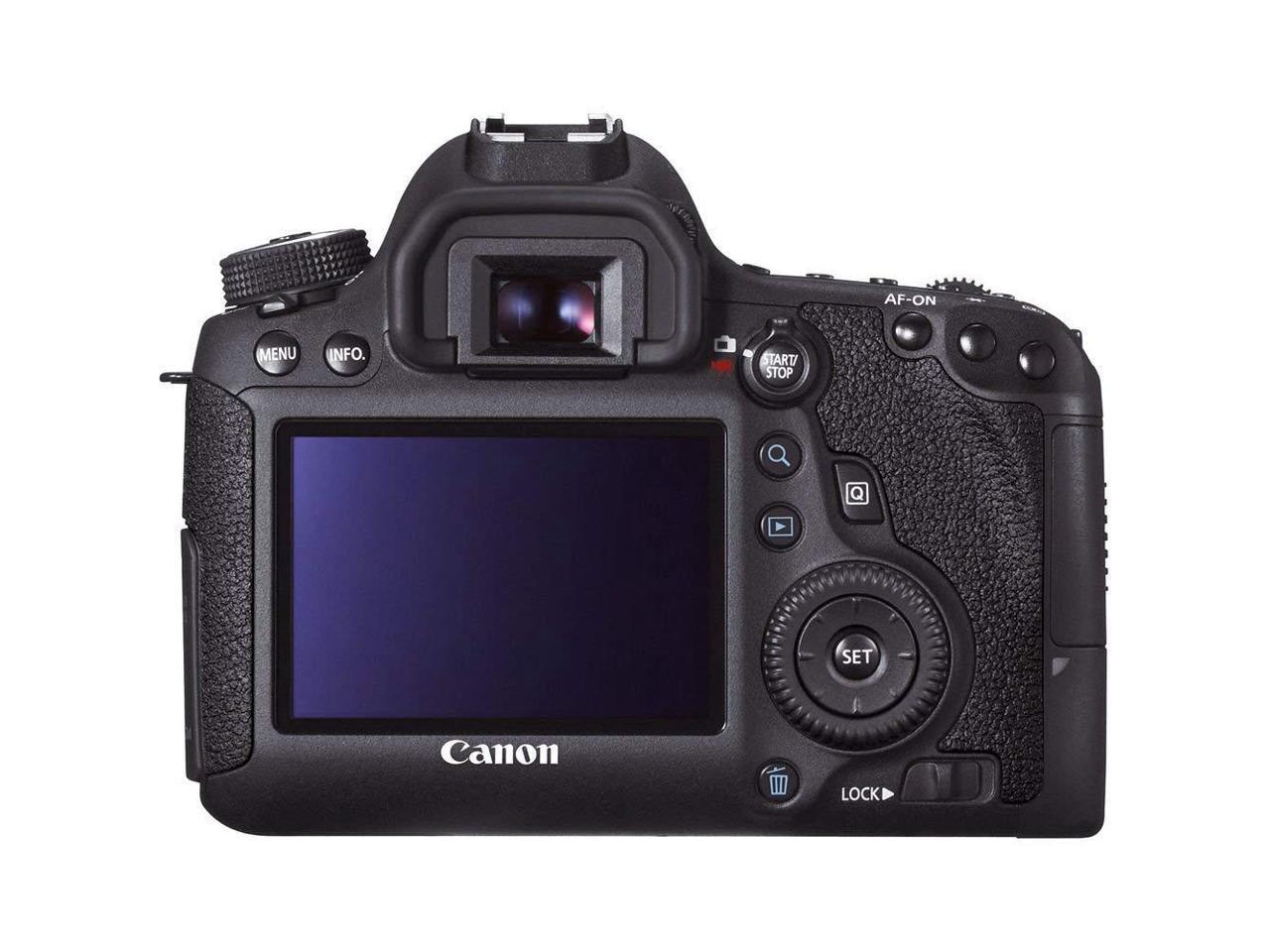 Canon EOS 6D DSLR Camera Body Only + Professional Battery Grip + Condenser Microphone + Extra Battery + Case + Wrist S
