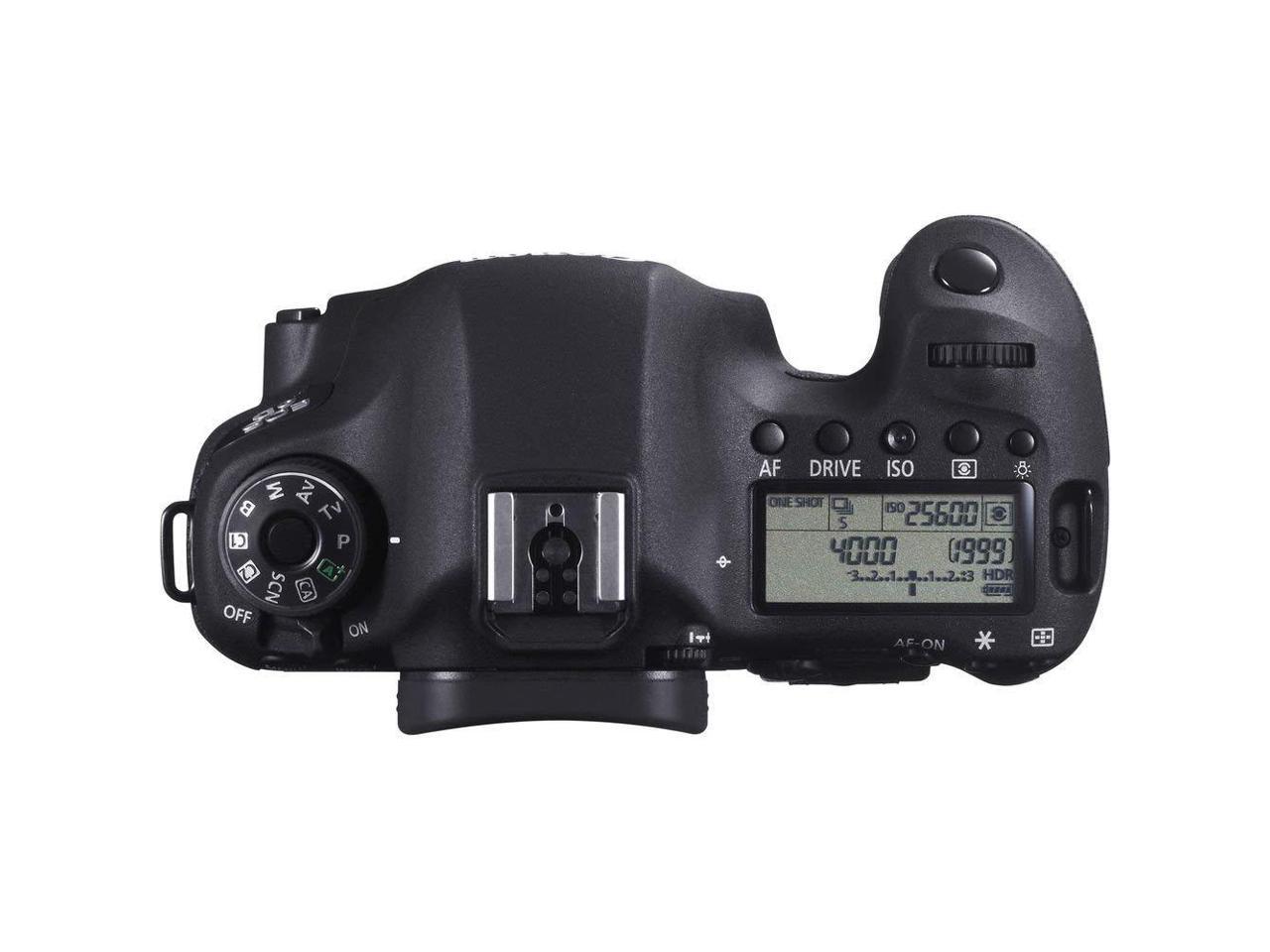 Canon EOS 6D DSLR Camera Body Only + Professional Battery Grip + Condenser Microphone + Extra Battery + Case + Wrist S