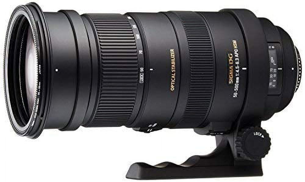 Sigma 738306 50-500mm F/4.5-6.3 APO DG OS HSM SLD Ultra Telephoto Zoom Lens for Nikon Digital DSLR Camera - International