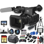 Panasonic AG-UX180 4K Professional Camcorder (AG-UX180PJ8) With Professional Bundle