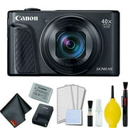 Canon PowerShot SX740 HS Digital Camera (Black) Basic Bundle - International Model