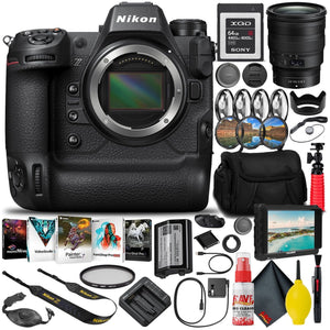 Nikon Z9 Mirrorless Camera 1669 with 24-70mm Lens + 64GB XQD Card INTL Base Bundle
