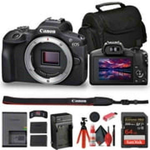 Canon EOS R100 Mirrorless Camera 6052C002 + Bag + 64GB Card + LPE17 Battery + More Canon