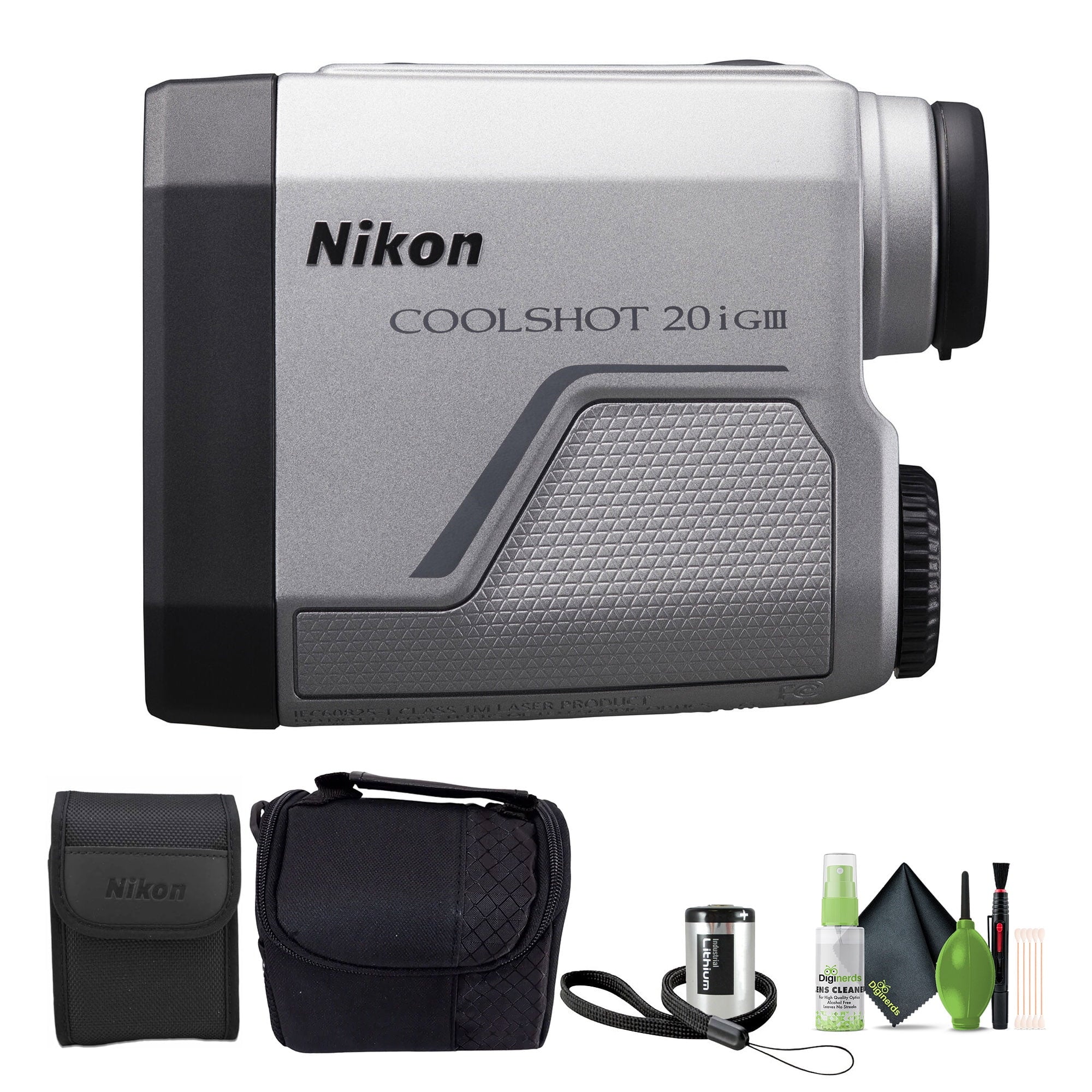 Nikon CoolShot 20i GIII 6x20 Golf Laser Rangefinder 16781 Bundle