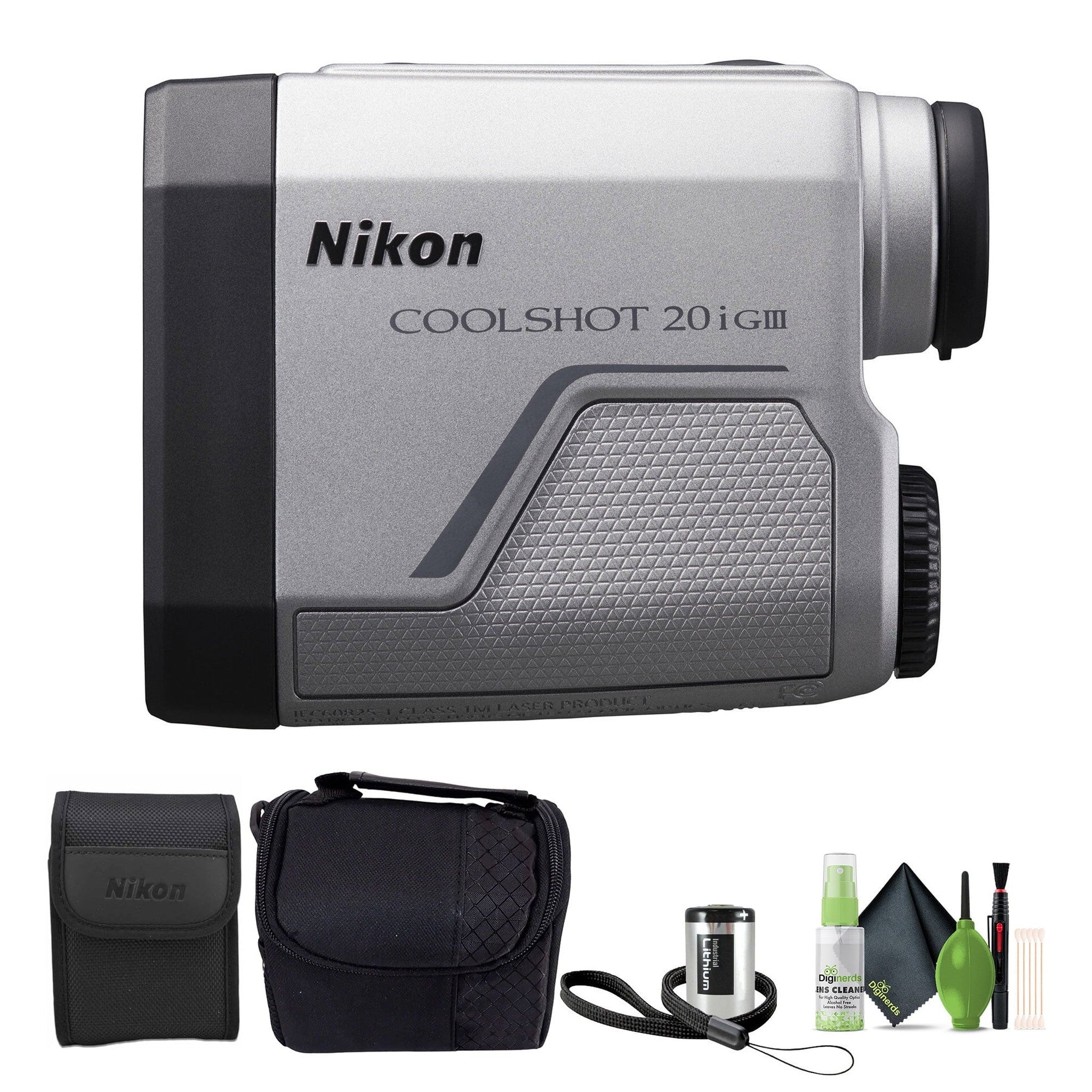 Nikon CoolShot 20i GIII 6x20 Golf Laser Rangefinder 16781 Bundle Nikon
