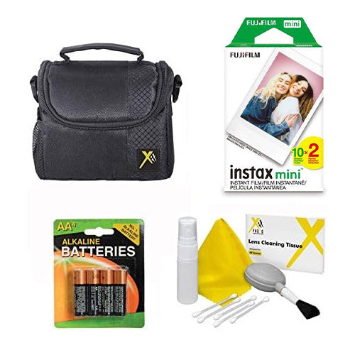 Starter Kit for Fujifilm Instax Mini 8, 9, 11 Camera with 20 Films + Carry Case