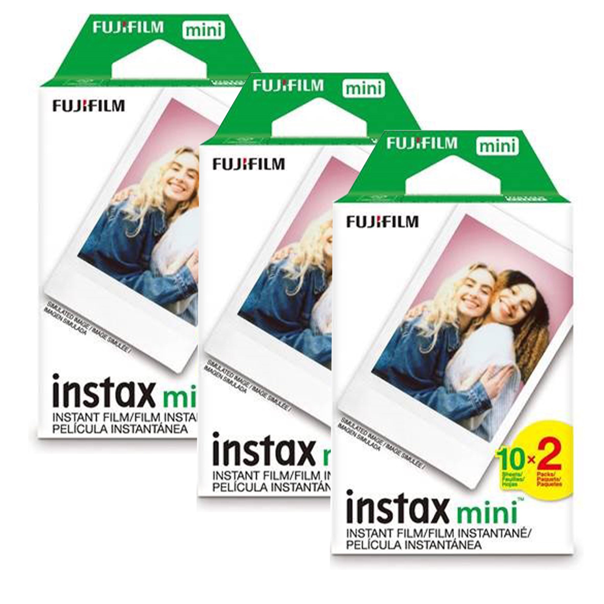 Fujifilm Instax Mini Instant Film, 5 Pack Film Bundle (Total 50 Pictures)