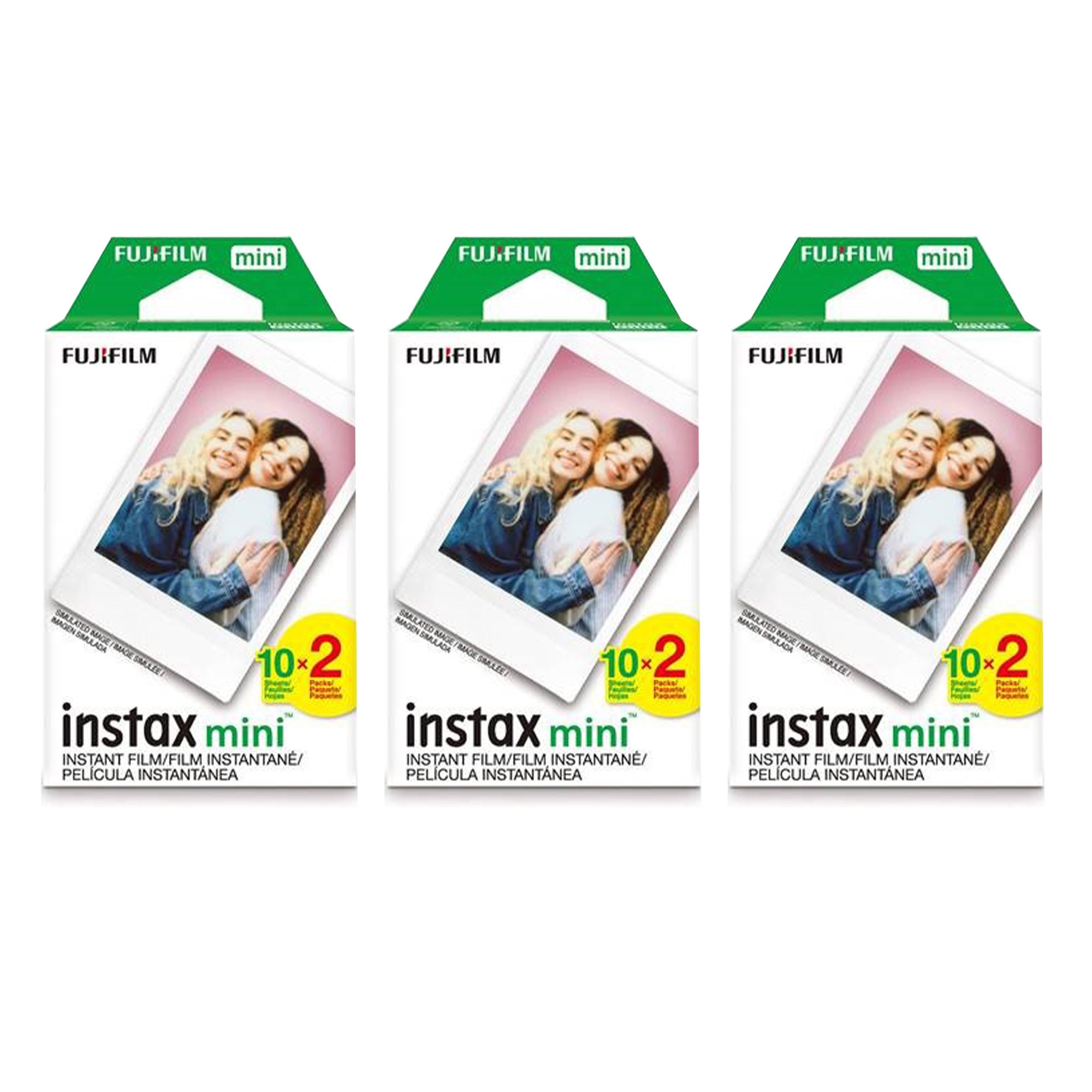 Fujifilm Instax Mini Instant Film (3 Twin Packs, 60 Total) for Instax Cameras