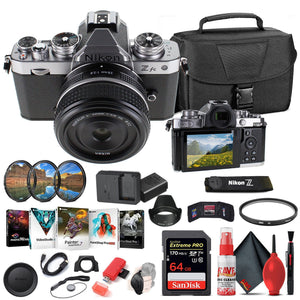 Nikon Z fc Digital Camera with 28mm Lens INTL Bundle with 64GB SD Card - Nikon