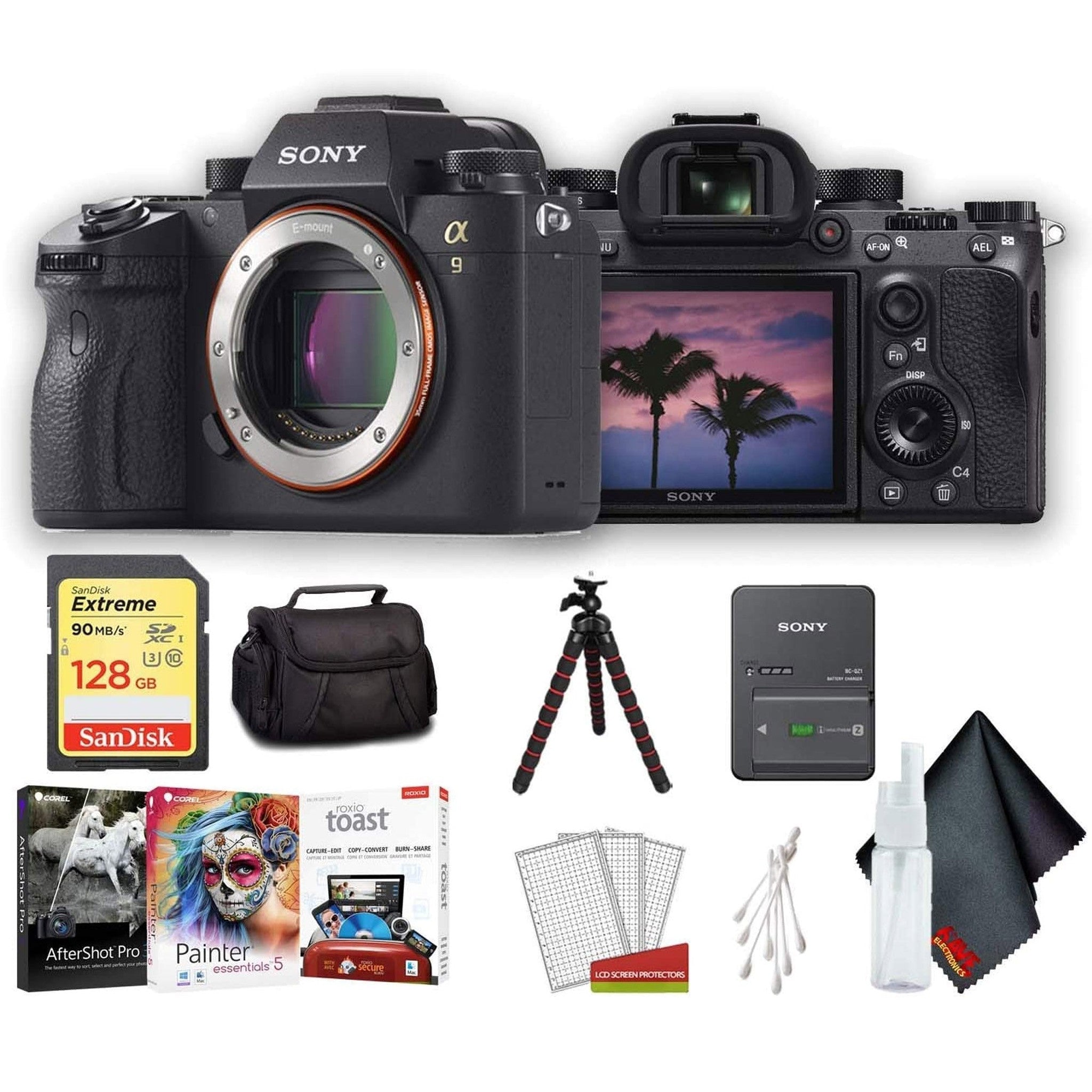 Sony Alpha a9 Mirrorless Digital Camera Body Only International Model Base Accessory Bundle - Used Sony
