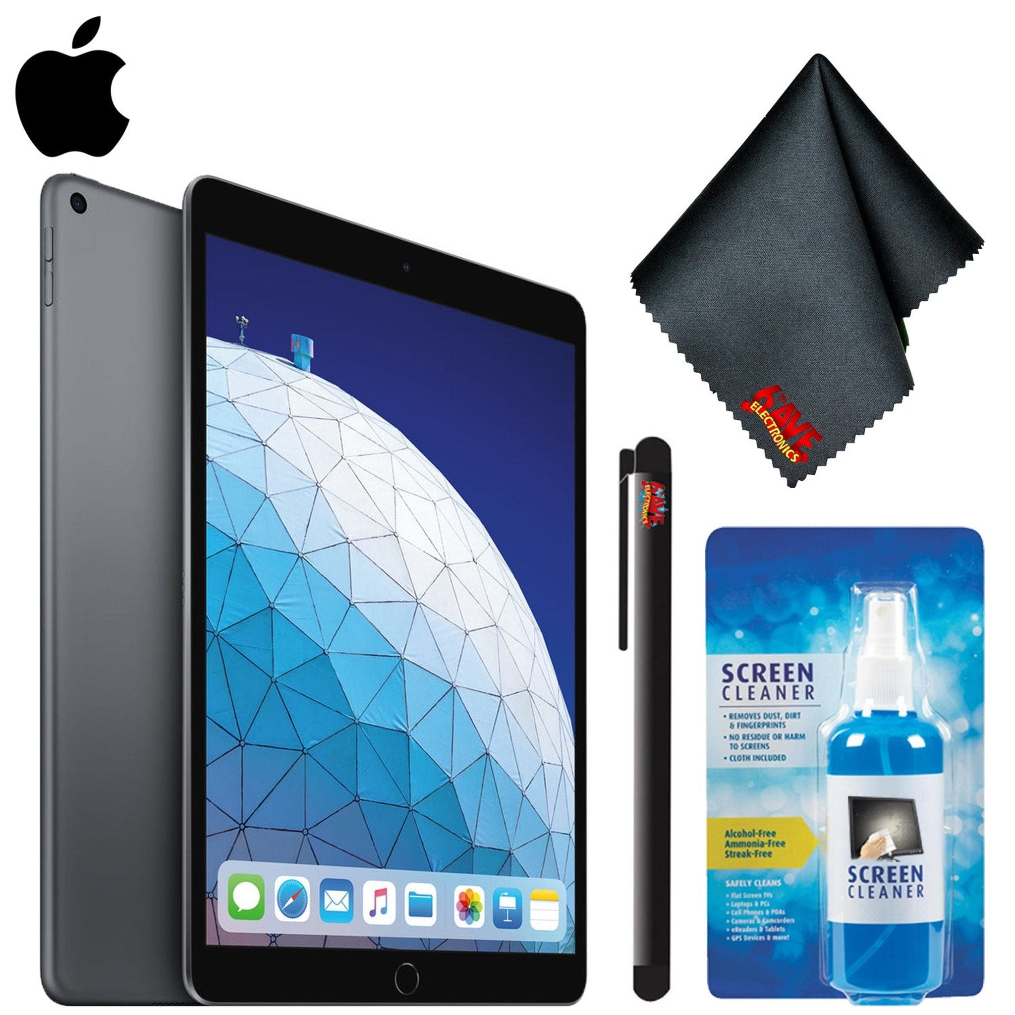 Apple 10.5" iPad Air Early 2019, 256GB, Wi-Fi + 4G LTE, Space Gray Standard Bundle