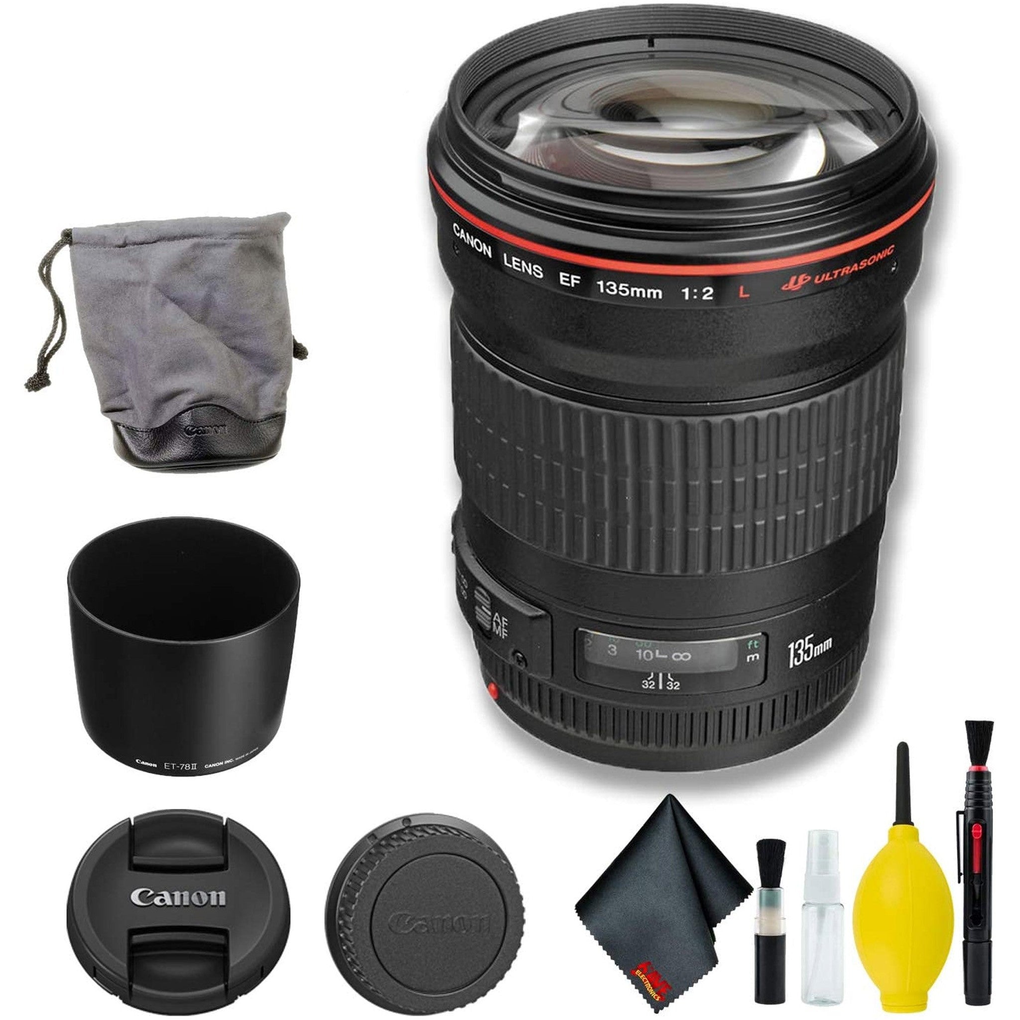 Canon EF 135mm f/2L USM Lens International Model Basic Bundle - Used Canon