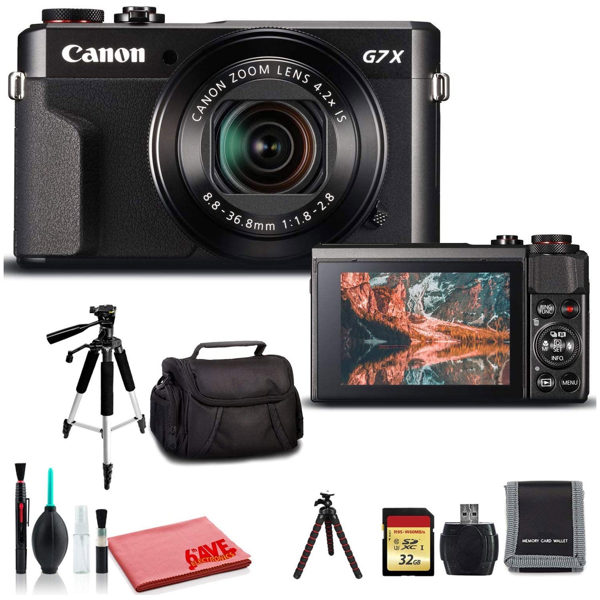Canon PowerShot G7 X Mark II Digital Camera (International Model) - Premium Kit