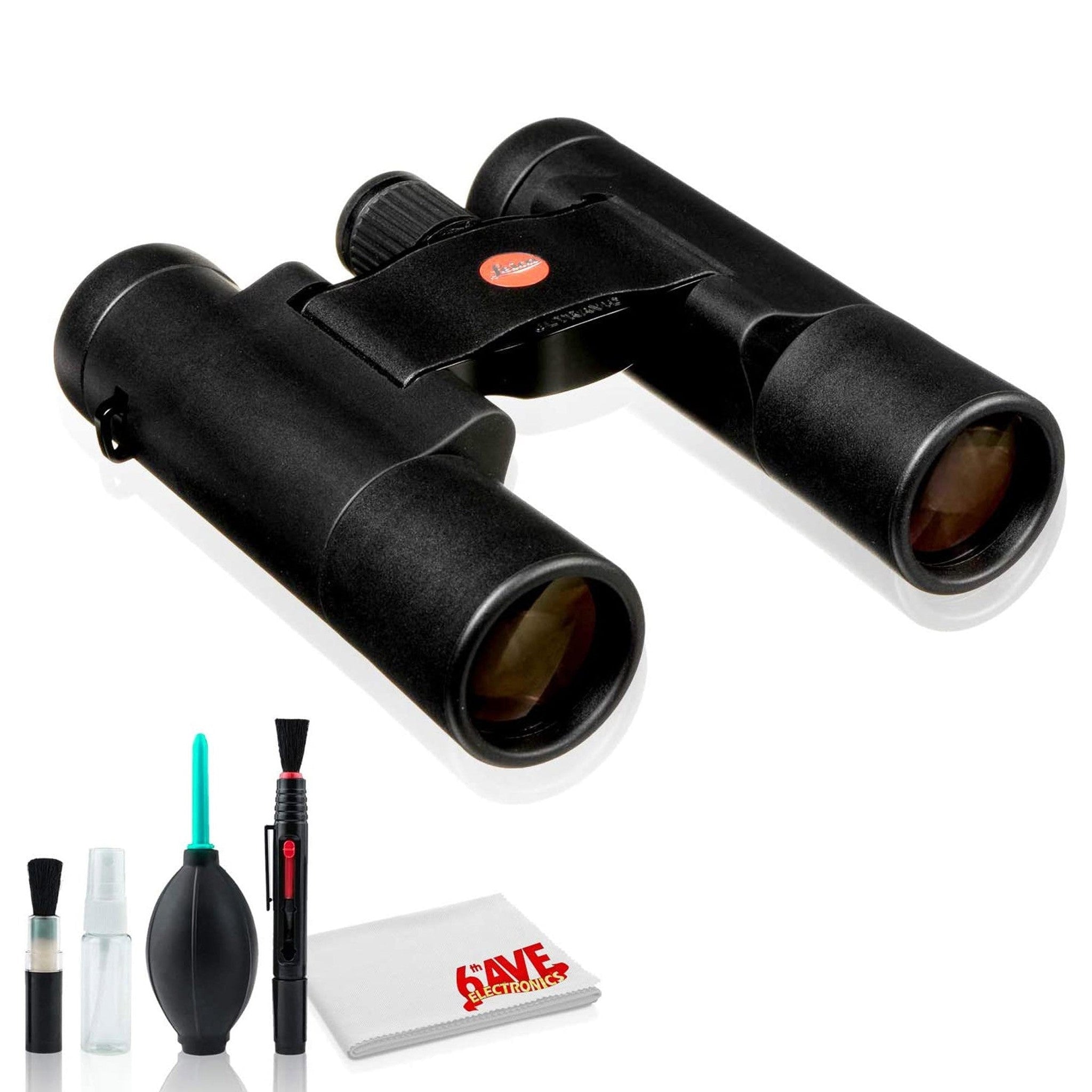 Leica 10x25 Ultravid BR Binocular Black Rubber - Standard Bundle Leica