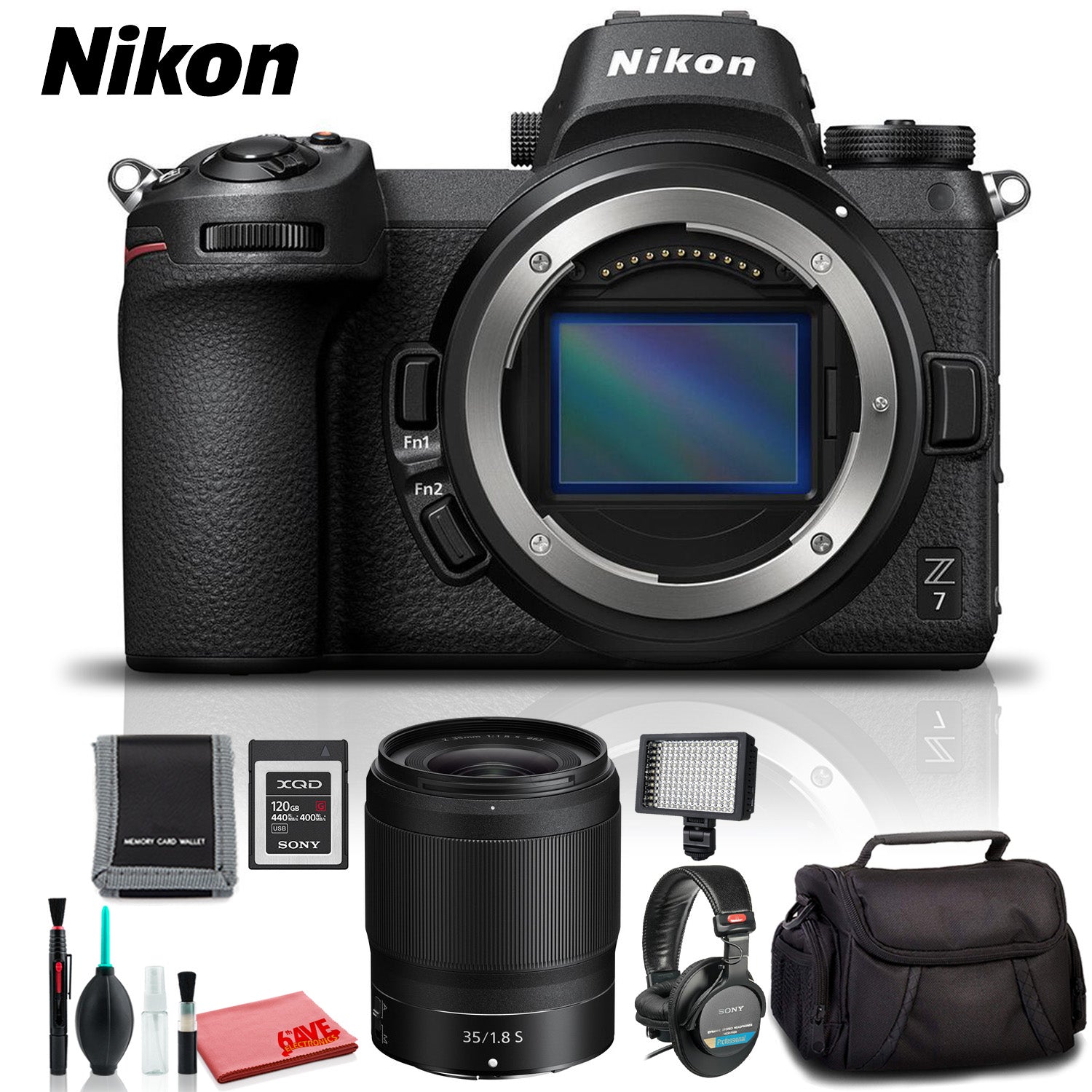 Nikon Z 7 Mirrorless Digital Camera (Intl Model) - Ultimate Kit