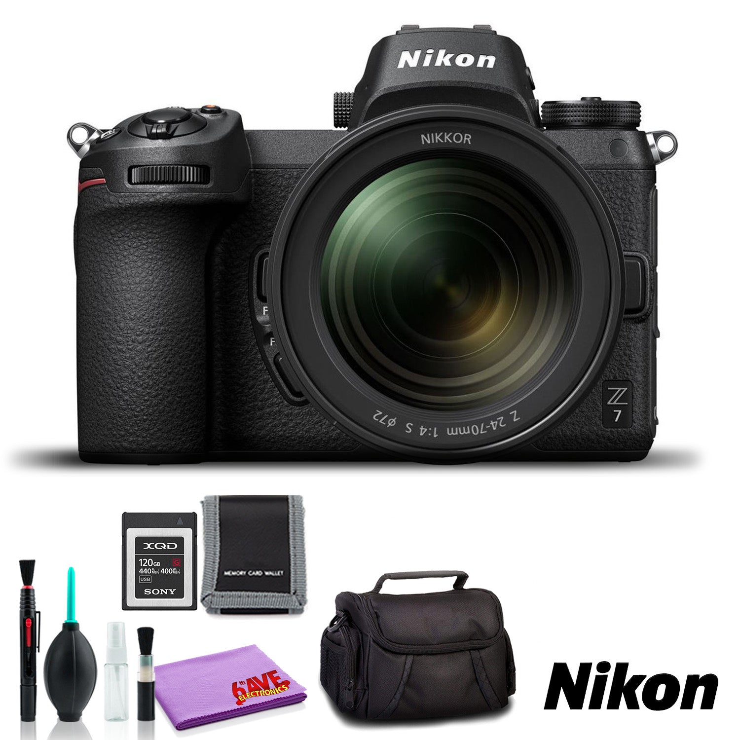 Nikon Z 7 Mirrorless Digital Camera with 24-70mm Lens (Intl Model)