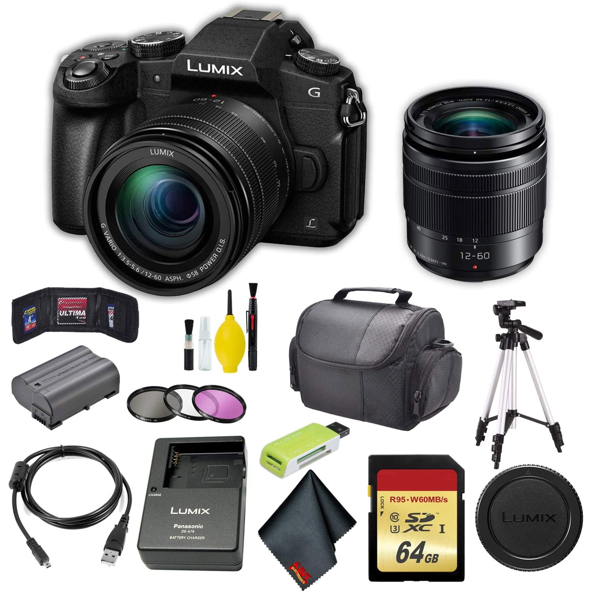 Panasonic Lumix DMC-G85MK Mirrorless Digital Camera with 12-60mm Lens Master Bundle