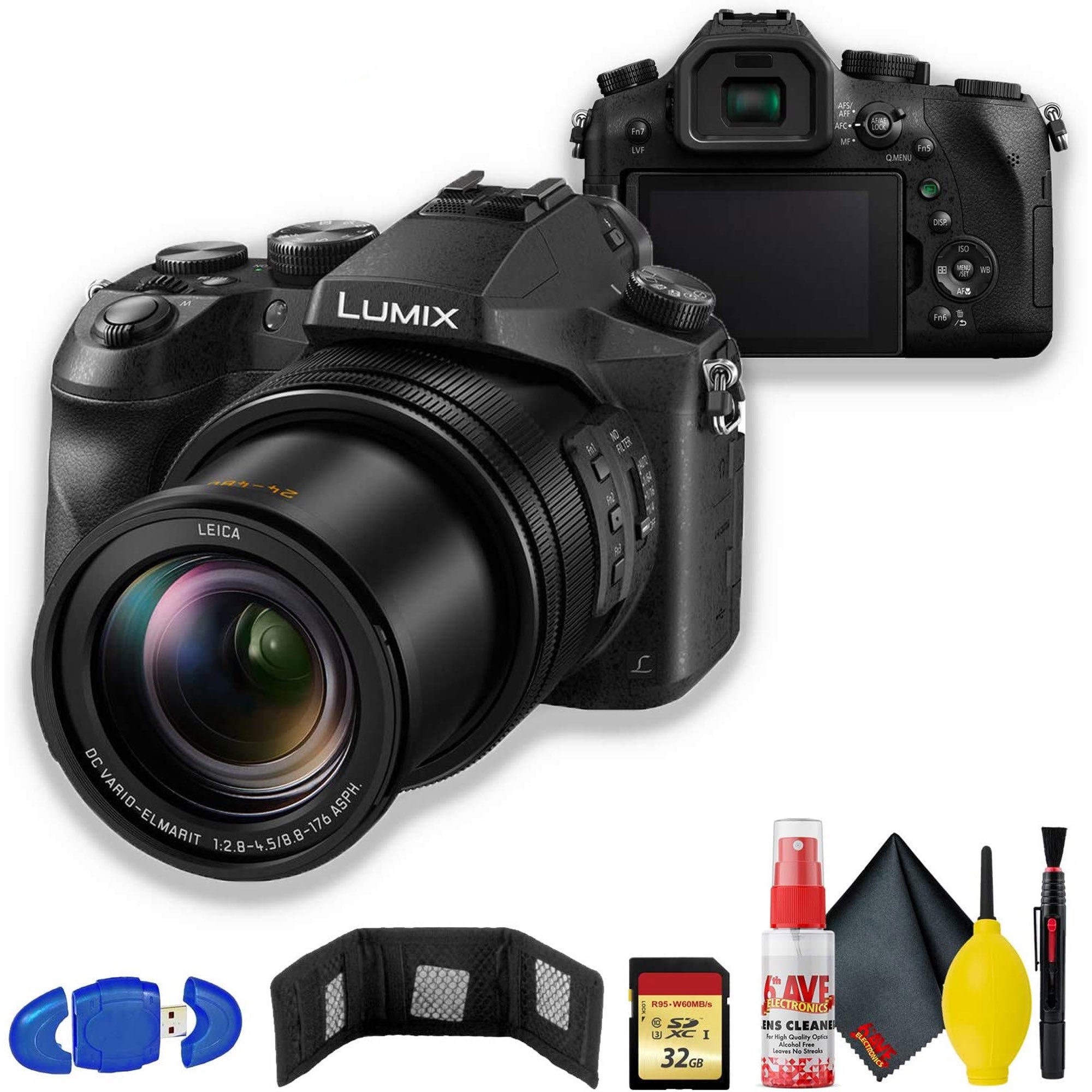 Panasonic Lumix DMC-FZ2500 Digital Camera with Memory Kit Bundle