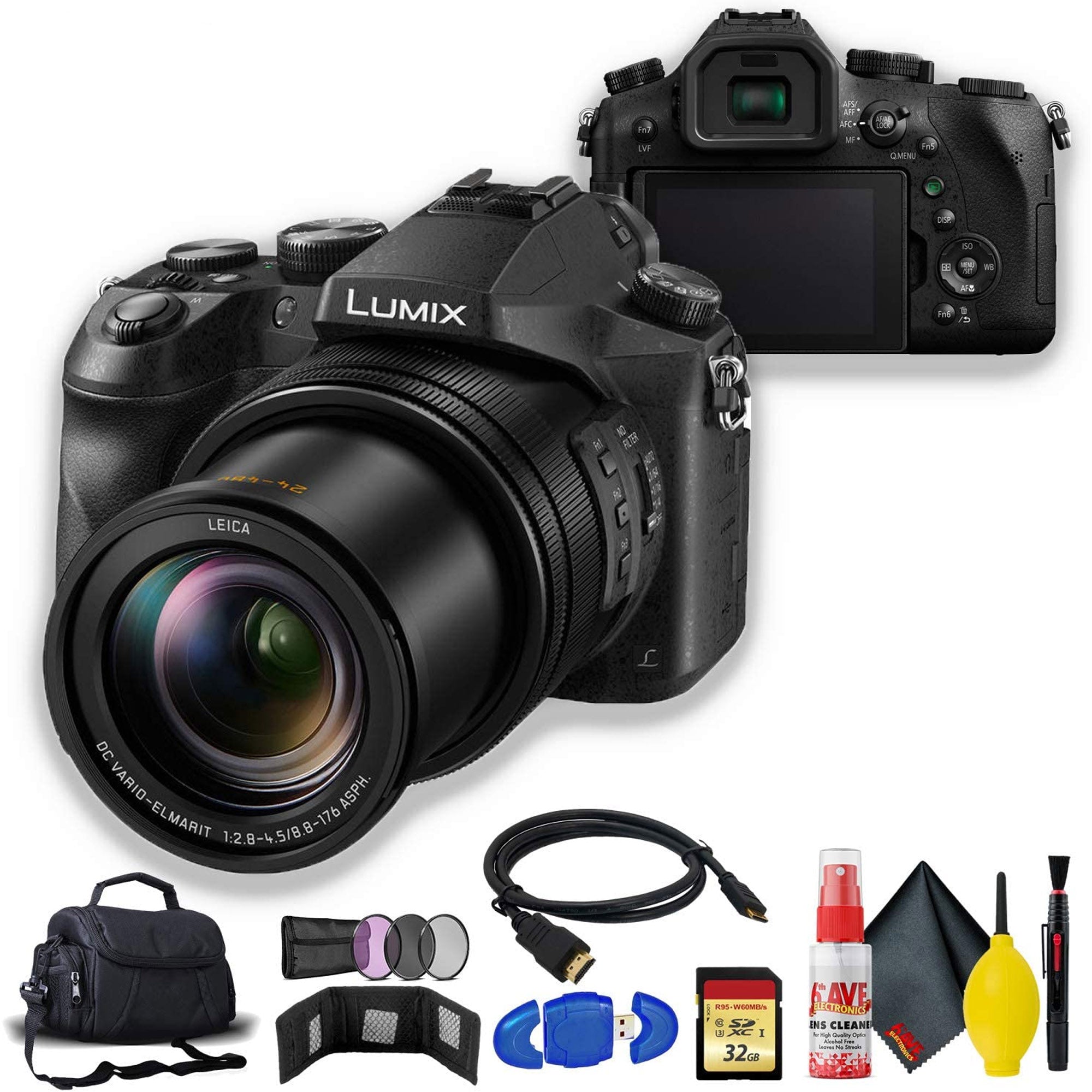 Panasonic Lumix DMC-FZ2500 Digital Camera with Carry Case Kit Bundle