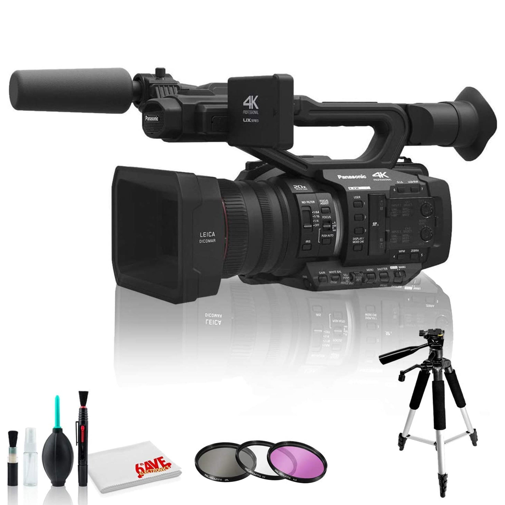 Panasonic AG-UX180 4K Premium Professional Camcorder - Standard Bundle