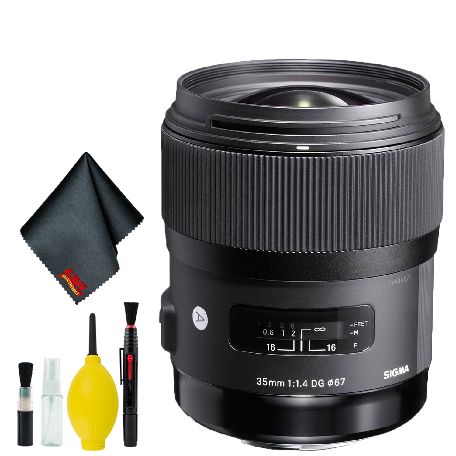 Sigma 35mm f/1.4 DG HSM Art Lens for Nikon F (USA) Standard Bundle