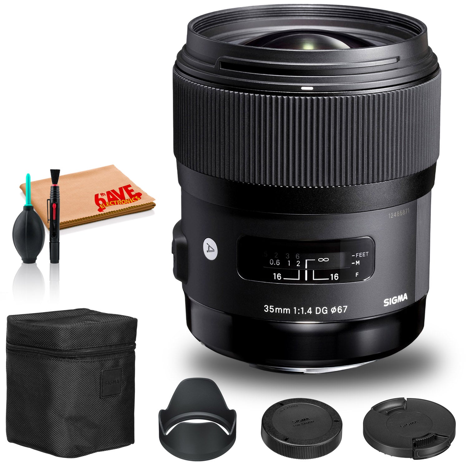 Sigma 35mm f/1.4 DG HSM Art Lens for Canon EF (USA) Standard Bundle