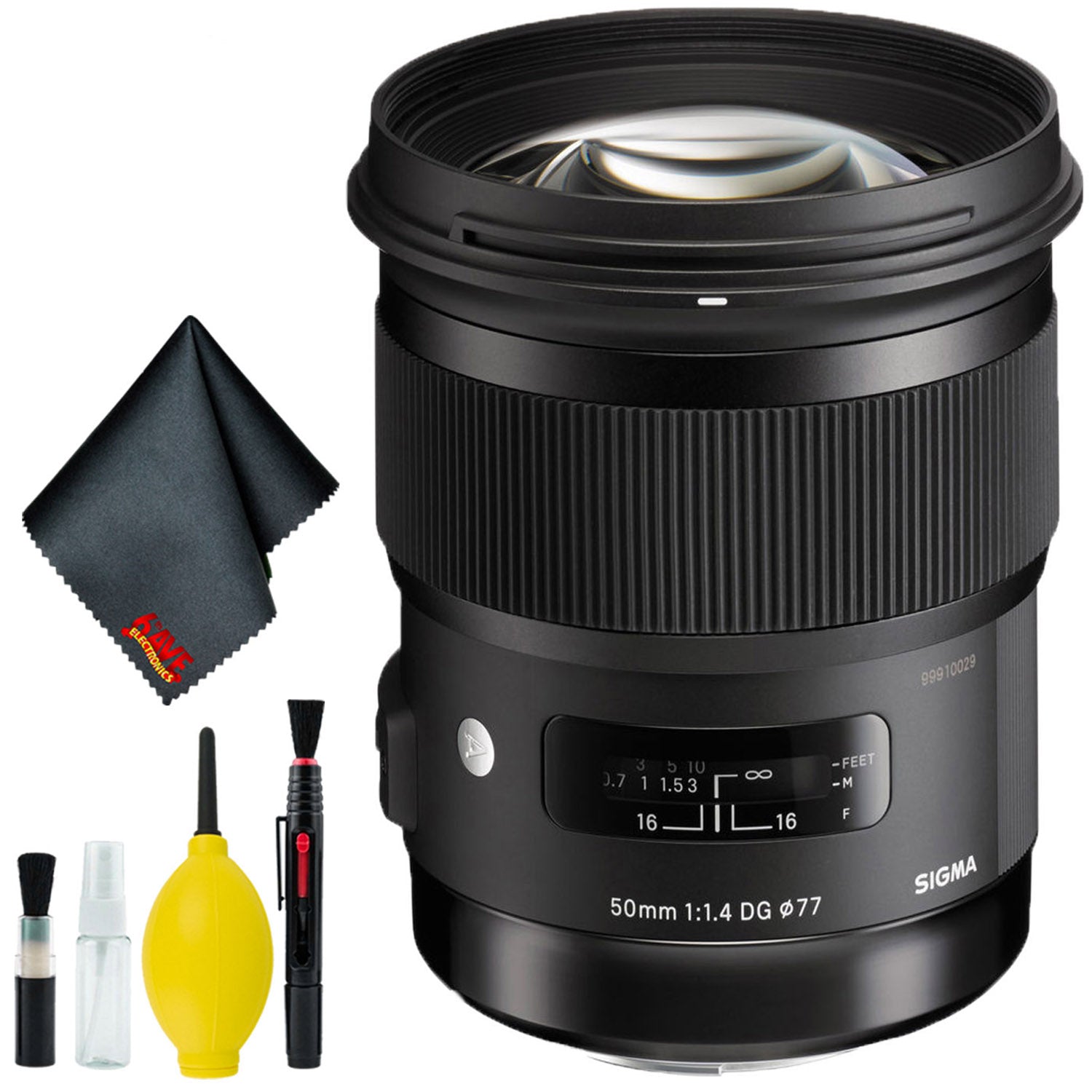Sigma 50mm f/1.4 DG HSM Art Lens for Nikon F (USA) Standard Bundle