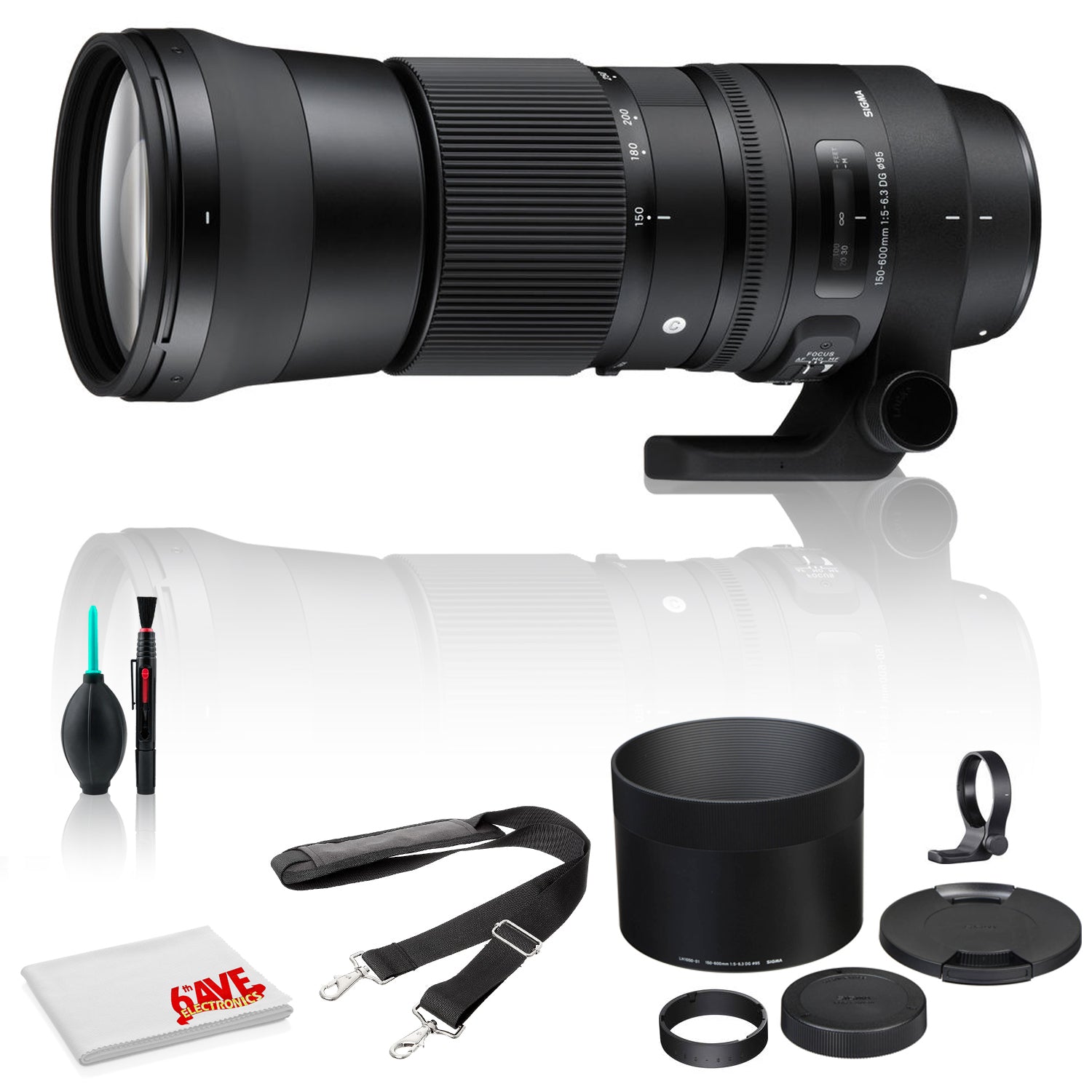 Sigma 150-600mm f/5-6.3 DG OS HSM Lens for Canon EF (USA) Deluxe Bundle