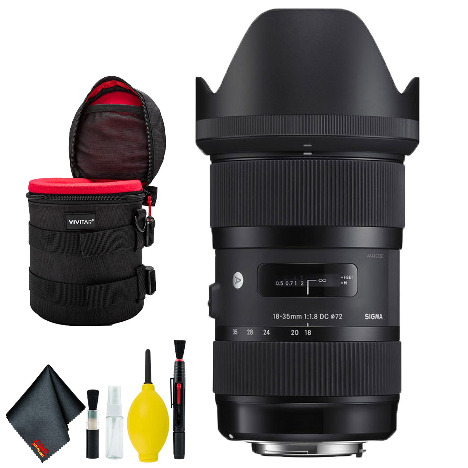 Sigma 18-35mm f/1.8 DC HSM Art Lens for Canon EF (USA) Deluxe Bundle