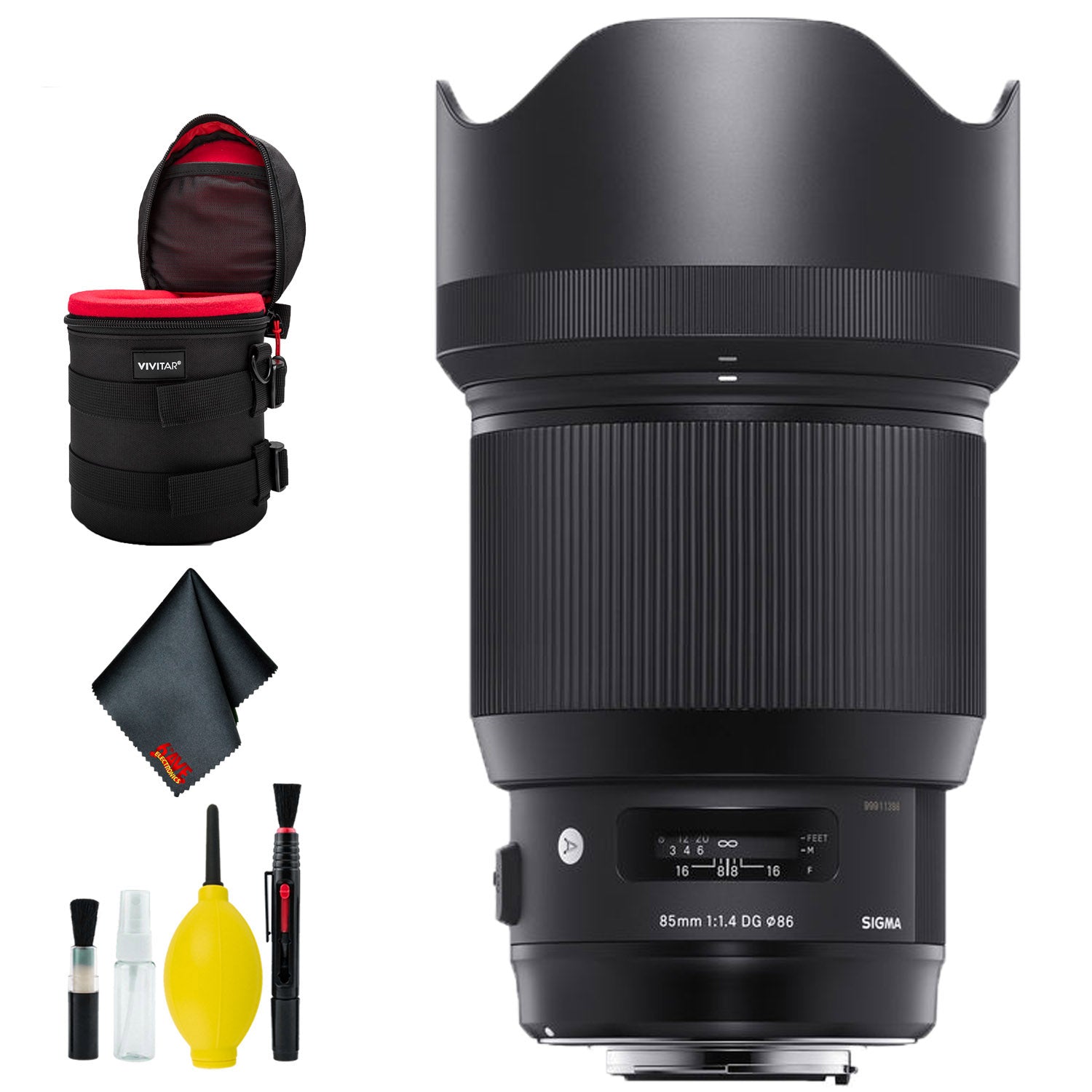 Sigma 85mm f/1.4 DG HSM Art Lens for Canon EF (USA) Deluxe Bundle