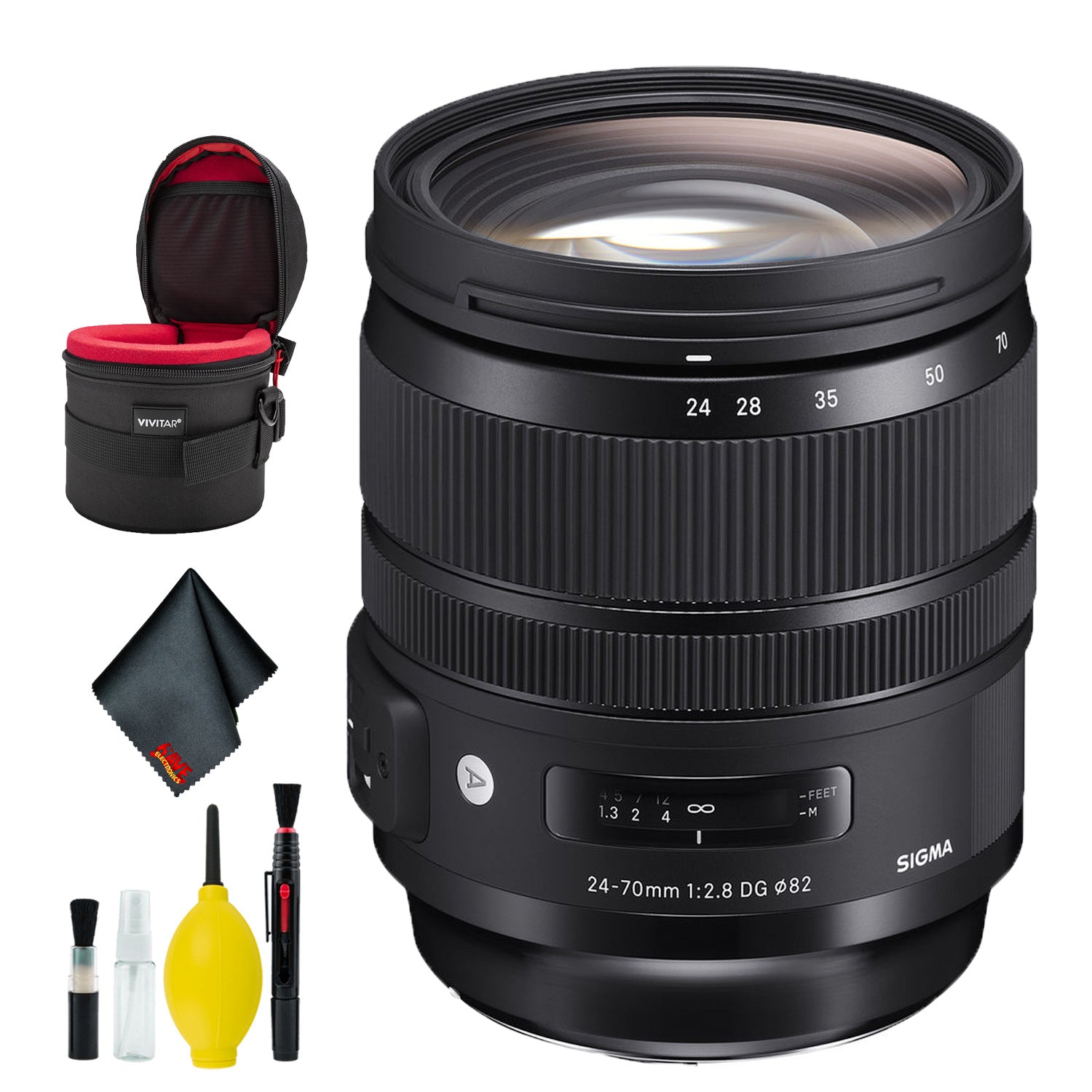 Sigma 24-70mm f/2.8 DG OS HSM Art Lens for Canon EF (Intl) Deluxe Bundle