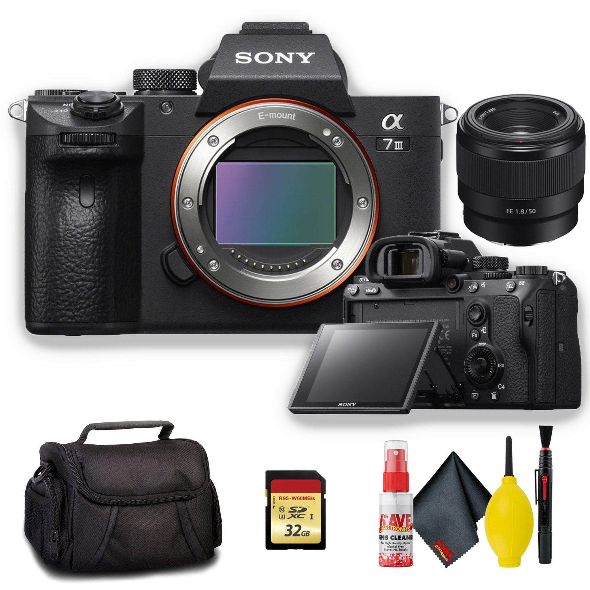 Sony Alpha a7 III Mirrorless Digital Camera with 50mm f/1.8 Lens - Kit Sony